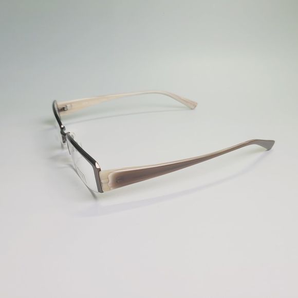 O&X New York Titanium OT-207U 52-18 142 beige eyeglasses rectangle frames C7 - Picture 13 of 14
